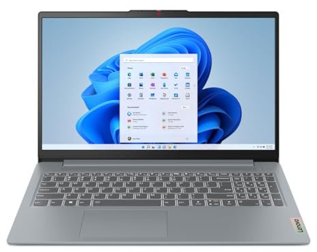 Lenovo IdeaPad Slim 3 15,6 Zoll FHD Laptop – (Intel Core i5-12450H, 16 GB RAM, 512 GB SSD, Windows 11 Home, WiFi 6) – Arctic Grey, Amazon exklusiv