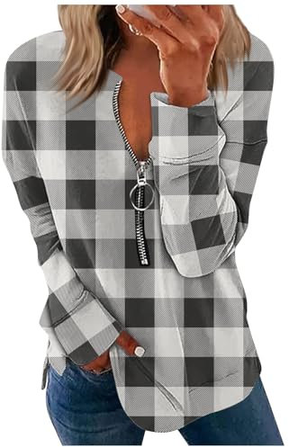 LSAltd Damen Pullover Elegant Sweatshirt Damen for Women Fleece Leggings Damen Leggings Winter Winter Damen Weste Damen Winter Fleecehose Damen Unterhemd Damen Fleecepullover Damen（1-Dark Gray,S）