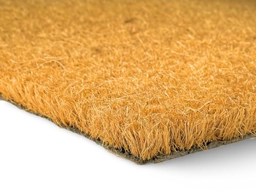 Trendi Cut-to-Size Coir Matting: Heavy-Duty, Original Coconut Fiber Welcome Mats – Pet-Friendly, Non-Slip, Tough Bristles for Indoor & Outdoor Entrances (60cm x 100cm (0.6m x 1m))