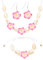 Hifot 3 Stück Muschel Halskette Armband Set Plumeria Ohrringe Boho Schmuck Hawaii Blumen Halskette Damen Muschel Kette Strand Muschel Fußkettche Choker Kette Sommer Sommer Schmuck Damen Mädchen