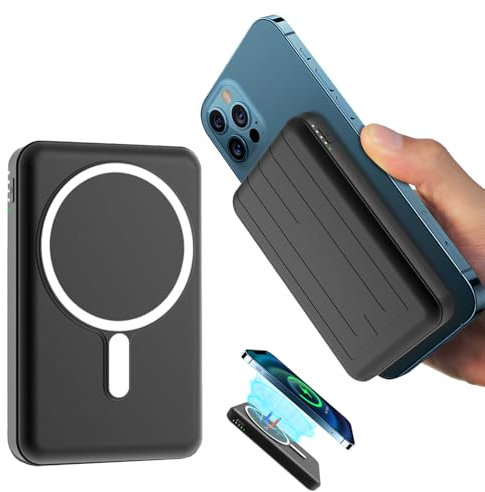 Wireless Magnetic Power Bank 10000mAh, 22.5W Fast Charging Portable Charger, USB-C Mag-safe Pack for iPhone 16/15 Plus/Pro/Pro Max,14/13/12 Series