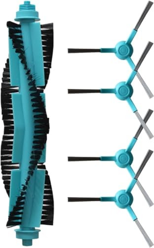 Daaxing Kit de 5 cepillos laterales de rodillo principal, para Cecotec para Conga 3290, 3490 Elite, 4090, 4690, 5090, 5490, 6090 Y 7090 Ia, accesorios de repuesto para aspiradora robótica