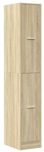vidaXL Apoteksskåp sonoma-ek 30x41x174,5 cm konstruerat trä