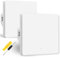 Acmerota White Smart Light Switch for ZigBee Remote Control Light Switch Compatible for Tuya APP Works with Alexa & Google Home, Big Buttons(No Neutral Single Rocker, 2 Pack)