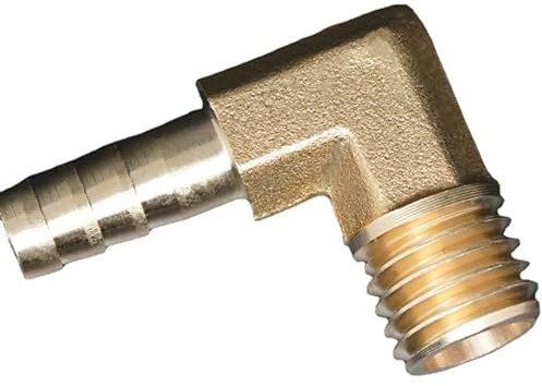 1PC 6mm 8mm 10mm 12mm Schlauch Barb X M8 M10 M12 M14 M16 Metric Außengewinde messing Ellenbogen Rohr Fitting Adapter Koppler Stecker(8-M10x1)