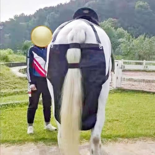 CMYUN Pferdemistbeutel Wiederverwendbarer Kotbeutel für Pony-Zugpferde/Leichte Kotbeutel für Pferde, Sattelkotbeutel für Miniaturpferde, Aufbewahrungsbeutel für Windeln Und KOT Von Pferden(L)