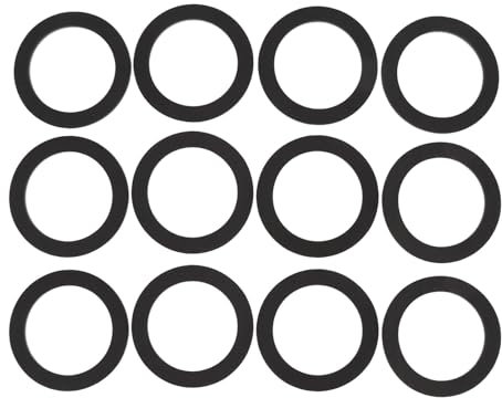 12PCS High Density EVA Foam Speaker Sealing Gaskets - 105mm OD, Anti Vibration & Noise Reduction, Enhanced Sound Clarity for Car, Home, DJ Speakers
