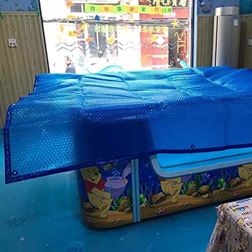 HSIRYAOHD Copertura estiva per vasca idromassaggio/piscina, resistente, rettangolare, con occhielli, per piscine fuori terra/piscine con telaio/piscine gonfiabili (dimensioni: 2 m x 4 m)