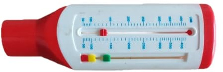 Gitohoni Peak Meter, Spirometer für Den Mobilen Einsatz, Einfach zu Handhaben, Mechanisches Gerät für Tests, Rot für Kinder