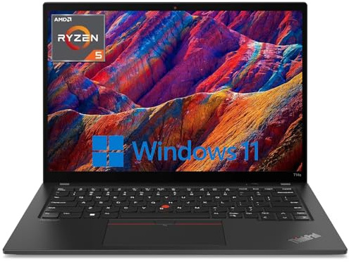 Lenovo ThinkPad T14s Ordinateur Portable, 14in FHD(1920x1080) T14s, AMD 6-Core Ryzen5 4650u Processeur, 16 Go de RAM, 512 Go de SSD, Clavier QWERTY EU, Win11 Pro (Reconditionné)