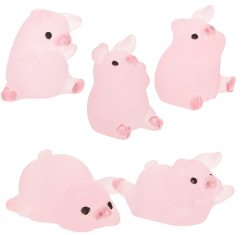 Kleiner Schweinefiguren 30 Stück aus Kunstharz für Bastel und Dekoideen