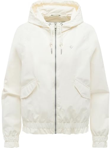 Ragwear Damen leichte Übergangsjacke wasserdichte Jacke mit verstellbarer Kapuze Kissi XS-XXL