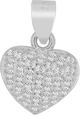 Akzent Anhänger für Damen in 925 Silber, 100% Wasserfest & Hautverträglich