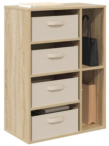vidaXL Sideboard Sonoma-Eiche 60 x 33,5 x 84 cm