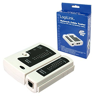 LogiLink WZ0010 Kabeltester RJ11, RJ12, RJ45 mit Remote Einheit