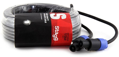 Stagg 25018122 SSP15SS25 14GA Lautsprecher Kabel (15 m, SPK auf SPK)