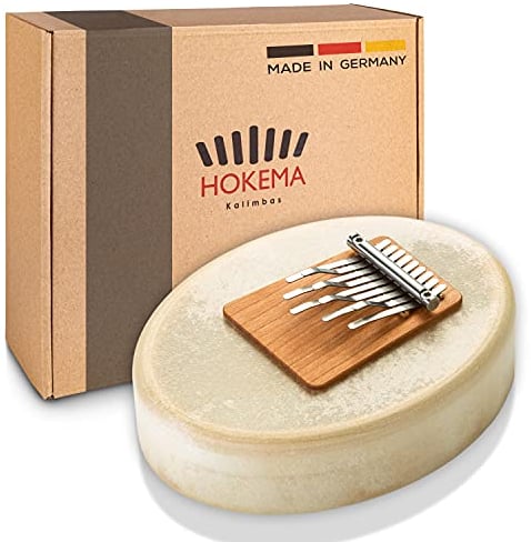Hokema Original Sansula Deluxe - Patentiertes Kalimba-Instrument - Handgefertigt in Deutschland - Mbira - Unbeschreiblicher Klang
