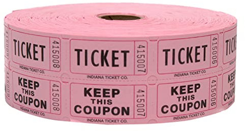 Indiana Ticket Company Tickets de tombola 2000 par Rouleau, Rose