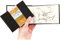 Hahnemuhle Sketch Book D&S, 140gsm Book, Black with stitched binding, 25 x 25 cm