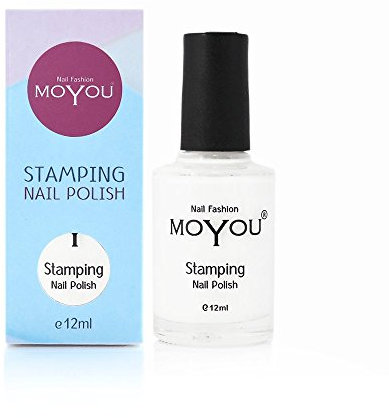 MoYou Nails Original White Colour Stamping Nail Polish Used to Create Beautiful Nail Art Designs