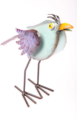 point-garden Gartenfigur aus Metall Dekofigur Vogel