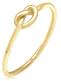 Elli Damen Knoten Geo Minimal in 375 Gelbgold
