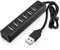 Aussel Premium 7 Ports USB Hub Erweiterung High Speed USB 2.0 Multi USB Hub Splitter Switch Lead Adapterkabel Für PS3, Xbox, Wii, PC, MAC, Laptop, NoteBook, Mac Book, NetBook, Tablet, Tab, unterstützt Windows Vista / 7 / Mac