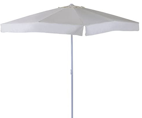 VERDELOOK Ombrellone in Alluminio e Poliestere, 3x3 m, Ecrù