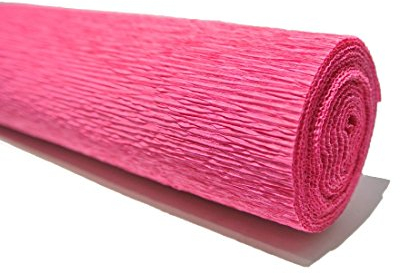 Bellaflor Floristenkrepp 50 cm x 250 cm lichtecht, Nicht ausblutend, pink 09