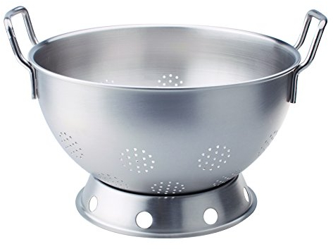 Pentole Agnelli Linea Acciaio Colapasta con 2 Maniglie, 36 cm