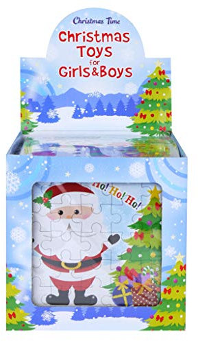 Henbrandt 108 x Christmas - 25 Piece Mini Jigsaw Puzzles - Boys Girl Unisex Party Bag Fillers Wholesale Bulk Buy