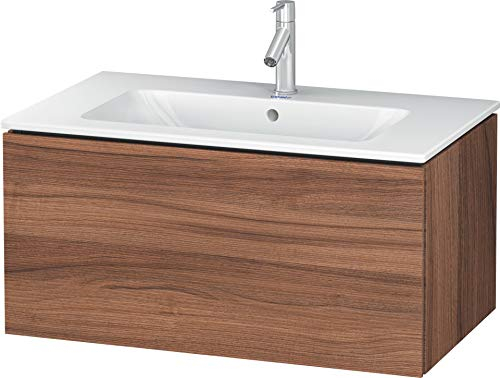 Duravit L-Cube One Drawer Wall-Mount Vanity Unit Walnut