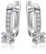 JewelryPalace 925 Sterling Silber 1ct Zirkonia CZ Creolen Ohrringe Geschenk Für Frauen