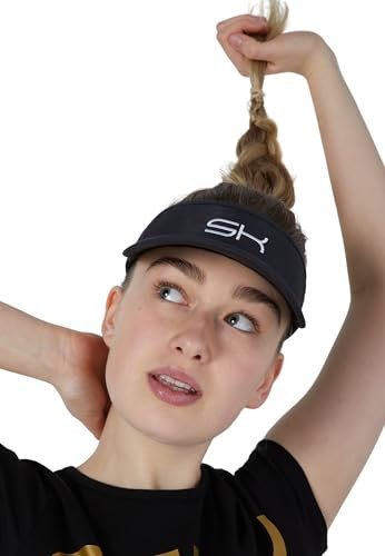 Sportkind Tennis, Running, Golf Sonnen Visor, schwarz