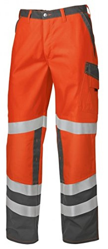 BP 2010-845-8553-56s Arbeitshosen, mit elastischem Rückenteil, 270,00 g/m² Stoffmischung, Warnorange/dunkelgrau, 56s