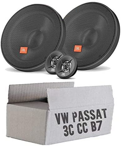 Lautsprecher Einbauset passend mit JBL Stage2 64CFS 16,5cm System Auto Einbausatz passend für VW Passat 3C CC B6 B7 Front