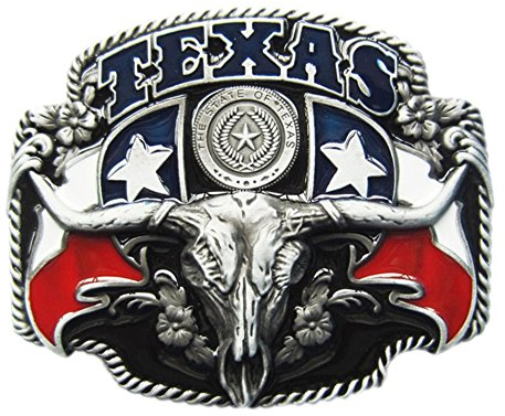 Urban Backwoods Texas Longhorn VIII Gürtelschnalle für Wechselgürtel Buckle