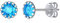ChicSilver 925 mädchen Silber Birthstone Schmuck für Dezember Mädchen Ohrstecker mit blauen Tansanit Geburtstagsgeschenk