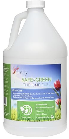 Firefly Fuel - Lamp Oil & Tiki Torch Fuel - Clean Burning, 1 Gallon