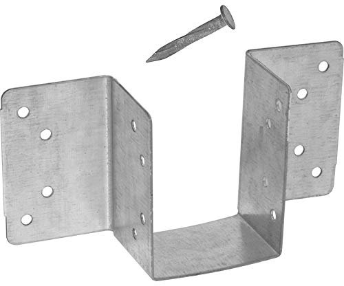 10x Mini Joist Hanger - 50mm (with Bag of 40 Nails)