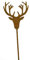 5 STK Metall Hirsch rost Dekostecker Hirsche Elche Rehe 10cm Weihnachtsdeko Deko Metallbaum 35cm lang Stecker Weihnachten Schmuck Gartenstecker