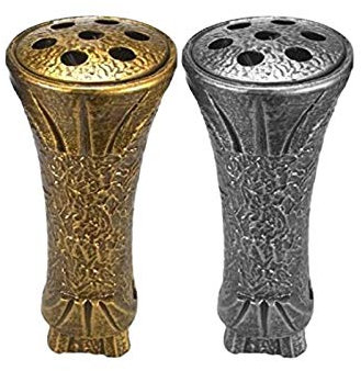 Henecka -Grabschmuck- Grabvase -Raisa- wählbar in Bronze pat. & Aluminium pat.; mit oder ohne Sockel; inklusive Friedhofsbürste (Grabvase Bronze pat.)