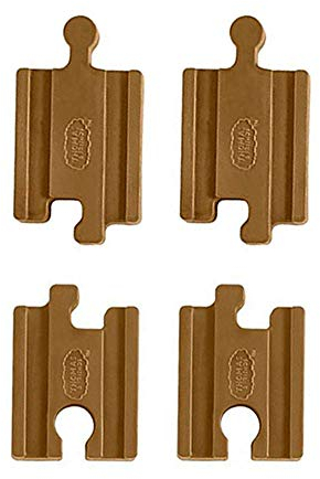 Fisher-Price Ersatzteile für Thomas und seine Freunde Holzeisenbahn-Sets – FHM74 ~ funktioniert mit vielen Sets ~ 4-teiliges Schienenadapter-Set