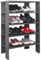 RICOO Schuhregal schmal und hoch 88x60x32cm Standregal Pressholz Betonoptik Grau WM040-BG, Schuhständer mit 4 Ebenen, Schuhschrank offen, Schuhablagen Flur Shoe Rack, Schuhablage klein, Schuhregale