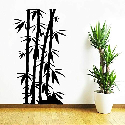 NSRJDSYT Bambus Familie Wandaufkleber Für Wohnzimmer Wohnkultur Kunst Pflanzen Vinyl Wandtattoos Für Kinderzimmer Arbeitszimmer Dekor 42x75cm