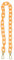 Amosfun 1 Stück Acryl Tasche Riemen Handtaschen Kette Taschenkette Abnehmbare Schulterriemen Umhängetasche Geldbörse Ersatz Kette für Damen Frauen Orange