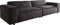 DELIFE XXL-Sofa Tenso Velour Anthrazit 286x105 cm Big-Sofa