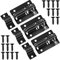 Door Lock Bolts Gate Bolt 3Pcs (2'') 50mm Heavy Duty Door Security Bolts Barrel Slide Latch Lock Stainless Steel Garden with Screws for Bathroom Shed Door Yard Garage Gates (Black)