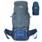 TRAWOC 60L Reiserucksack Wanderrucksack Trekkingtasche Camping Rucksack mit Regenhaube Schuhfach HK013 Grau, Grau, XL, Modern