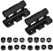 Bike Fork Mount, 2Pack Bicycle Fork Mount Truck Block, Bike Car Roof Rack Carrier, Quick Release Thru Axle Fitments, 16 Removable Fittings M100×5/100×12/100×15/110×15mm, Travel Transporting Bicycle